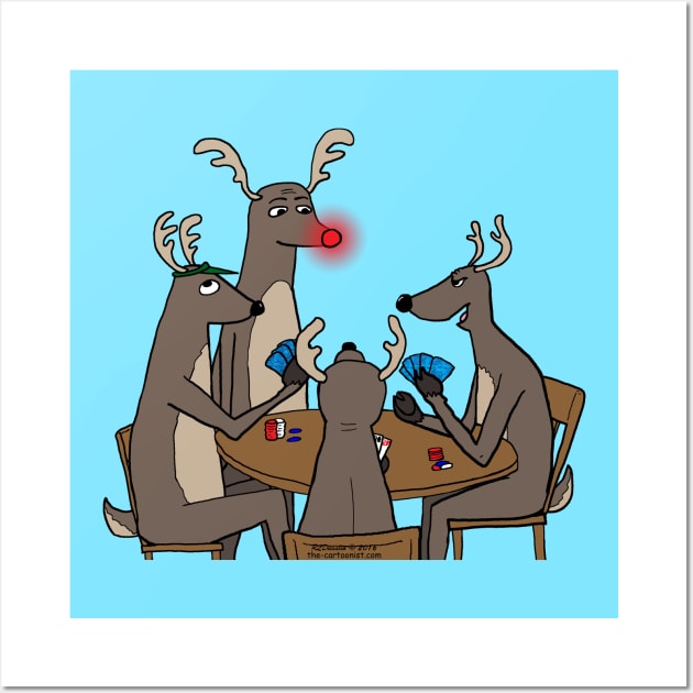 Reindeer Games Wall Art by OutToLunch